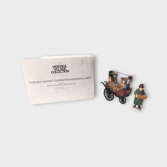 Department 56 Other - Dept. 56 Heritage Village Collection " Chelsea Market Curiosities Monger & cart"